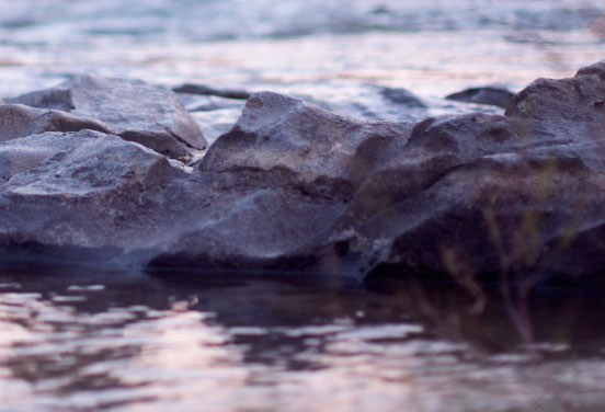 Water with the rock