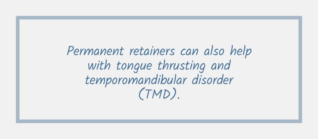 Fact about how retainers can help with TMD 