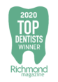 Top Dentist Winner 2020 Richmond Magazine